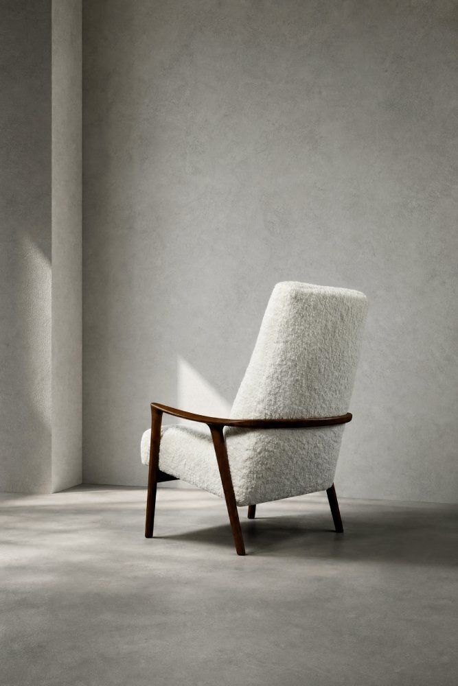 Mid-Century Scandinavisch Modern Witte Teakhouten Fauteuil van Bröderna Andersson, jaren 1960 photo for sale