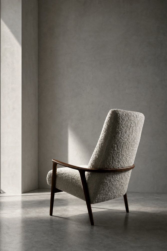 photo vinterior Mid Century Scandinavian Modern White Teak Armchair From Bröderna Andersson, 1960s