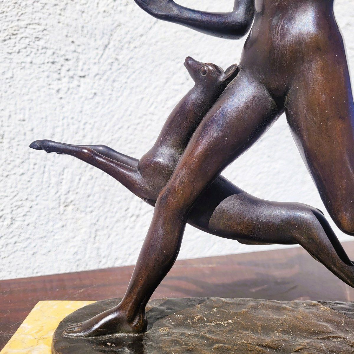 Man With Antelope, H23 cm, Brons, 20e eeuw photo Kunst