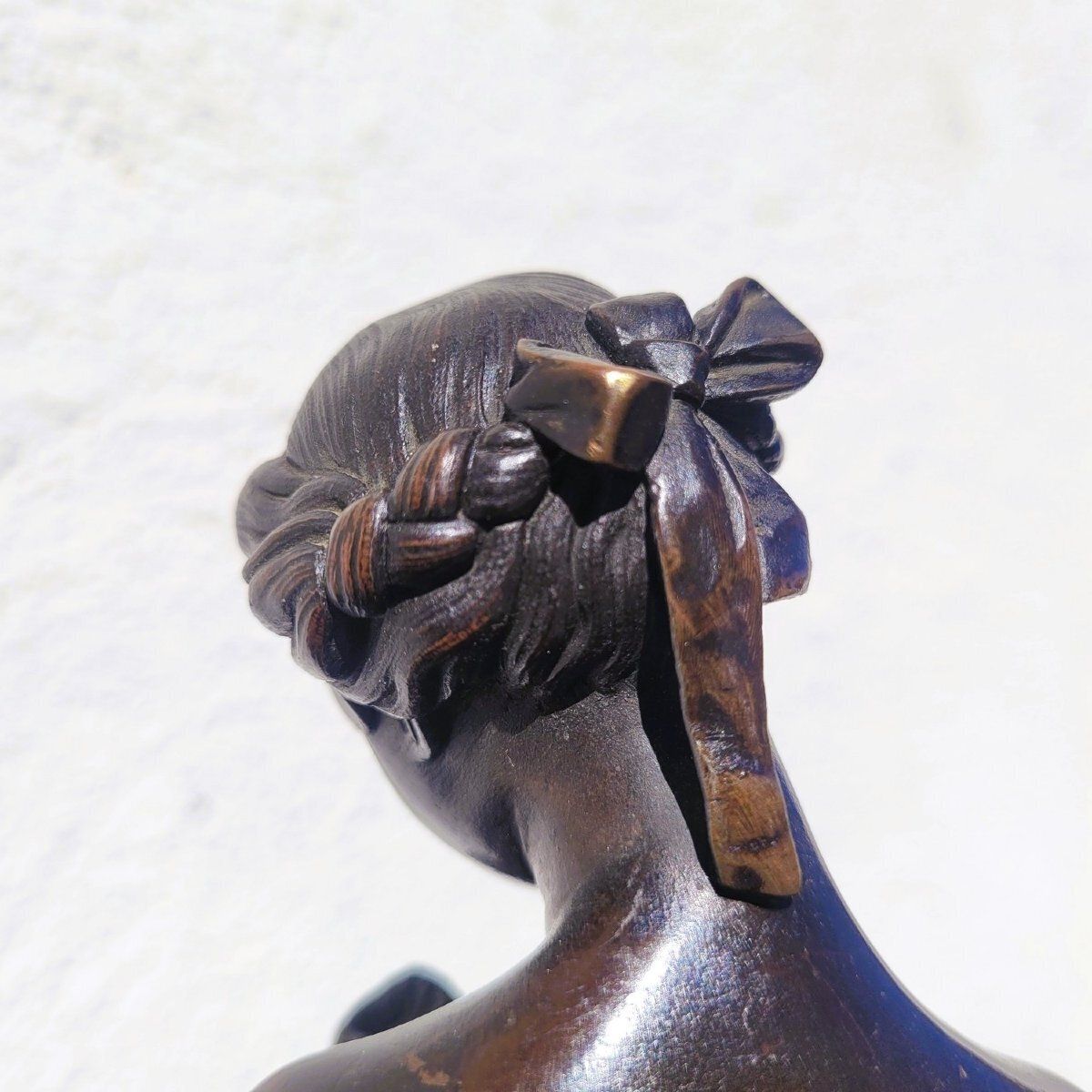 photo for sale Bronzen beeldengroep van galant liefdespaar, hoogte 31 cm, 19e eeuw