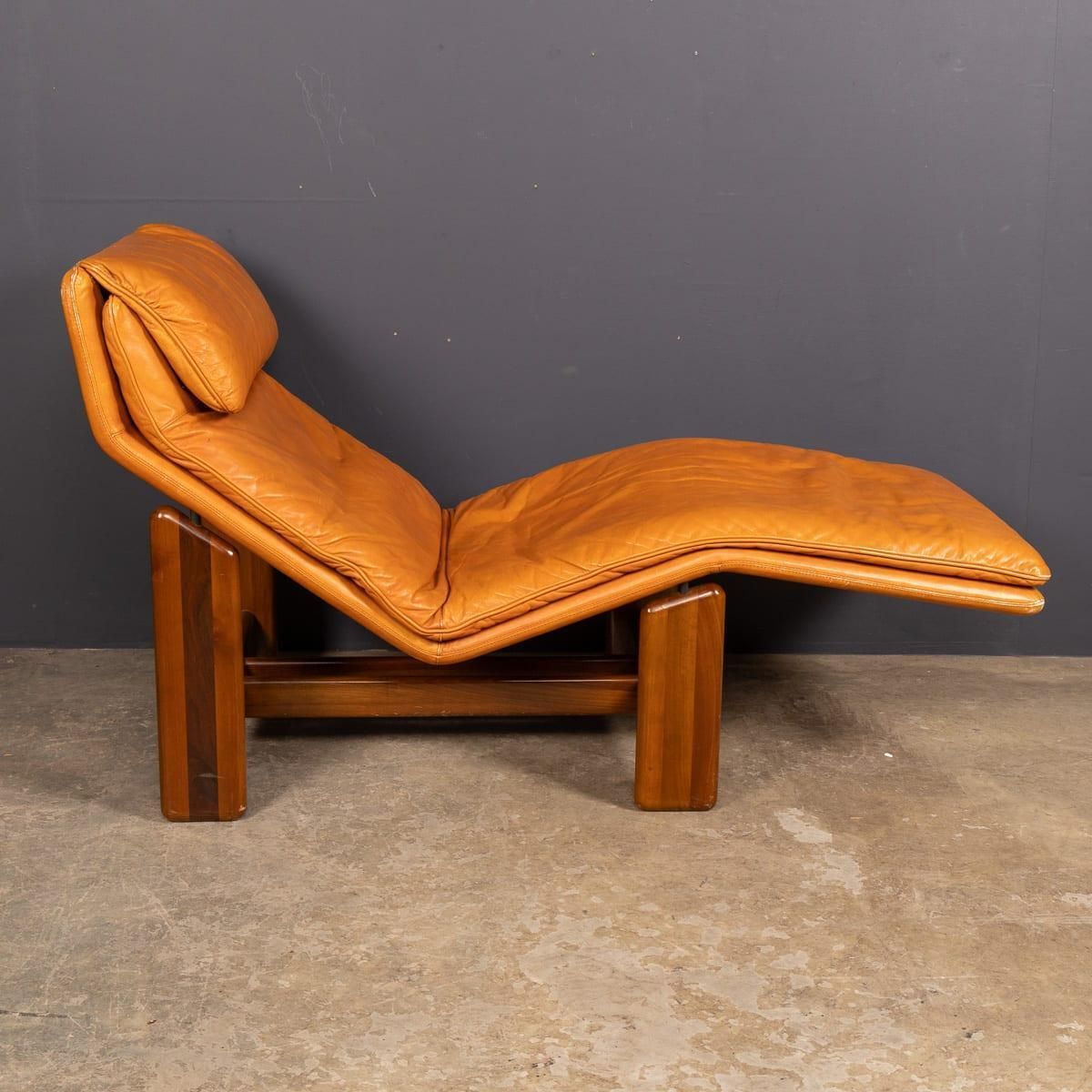 20thc Italian Periplo Leather Chaise Longue By Tarcisio Colzani For Mobil Girgi photo buy