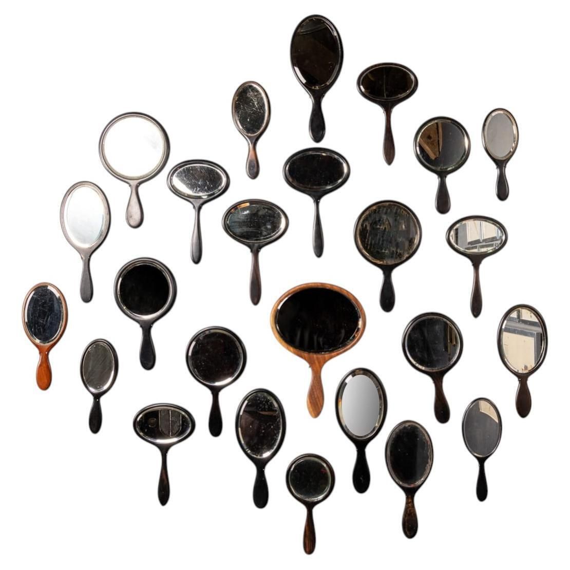 Antique Wooden Hand Mirrors: Victorian To Art Deco Collection