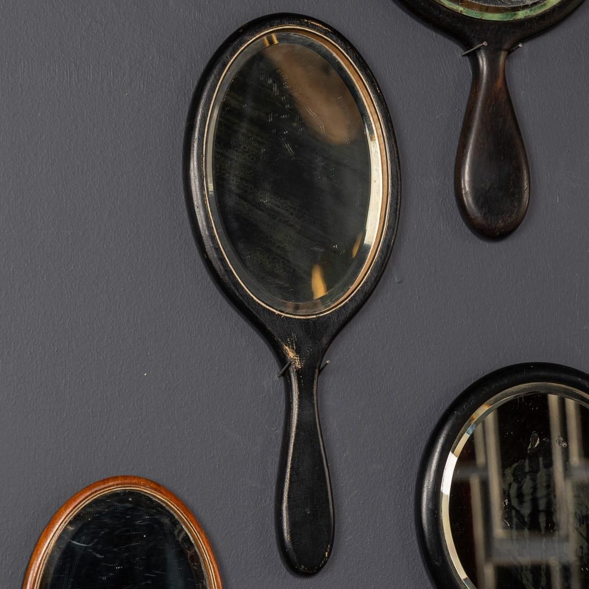 Antique Wooden Hand Mirrors: Victorian To Art Deco Collection photo vintage