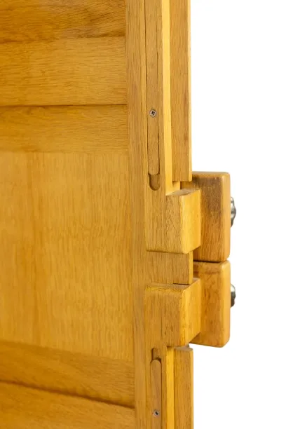 photo furniture Guillerme And Chambron. Oak Wardrobe With Built In Writing
