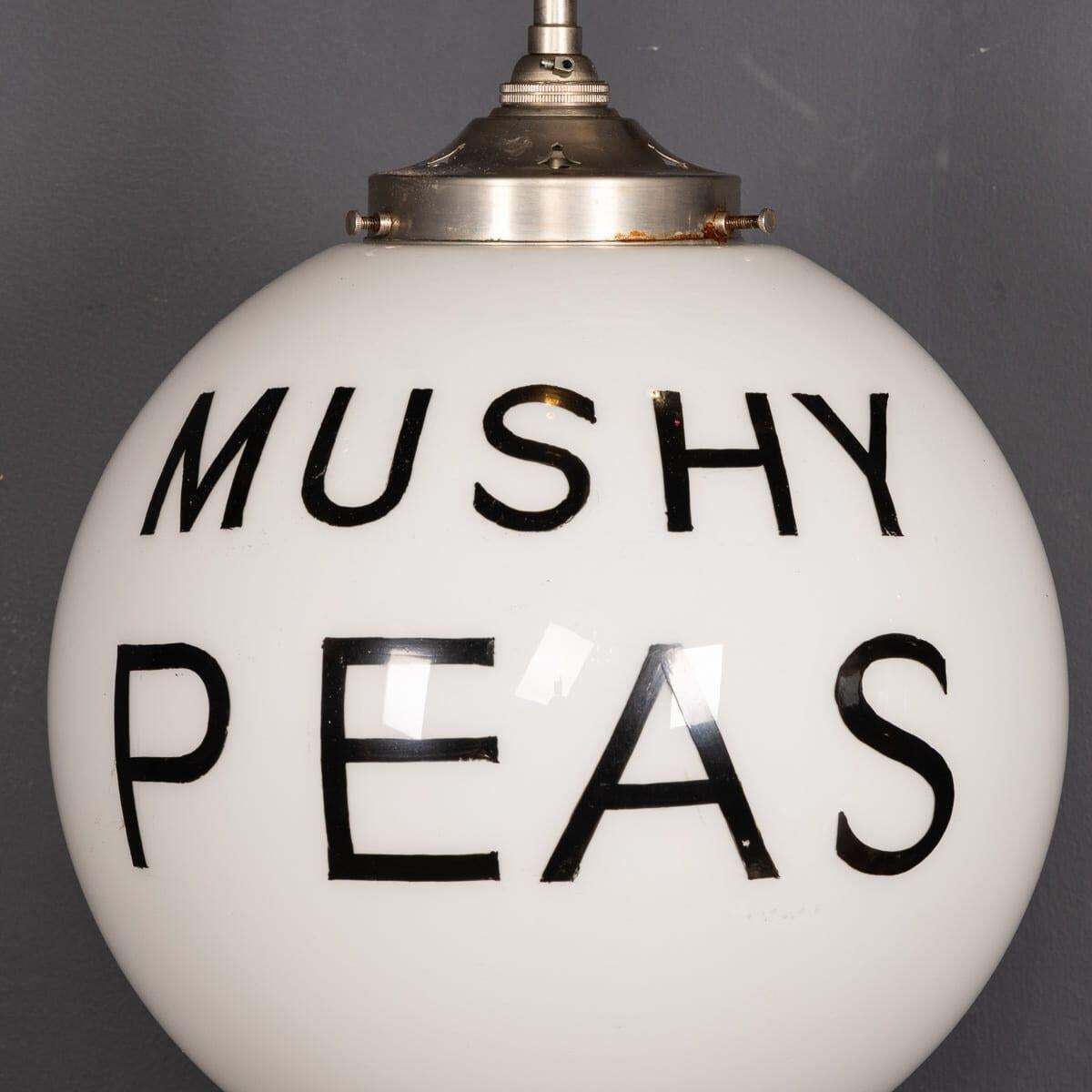 3053.0 20th Century Set Of Three White Opaline Grocery Pendant Lights C.1930 photo