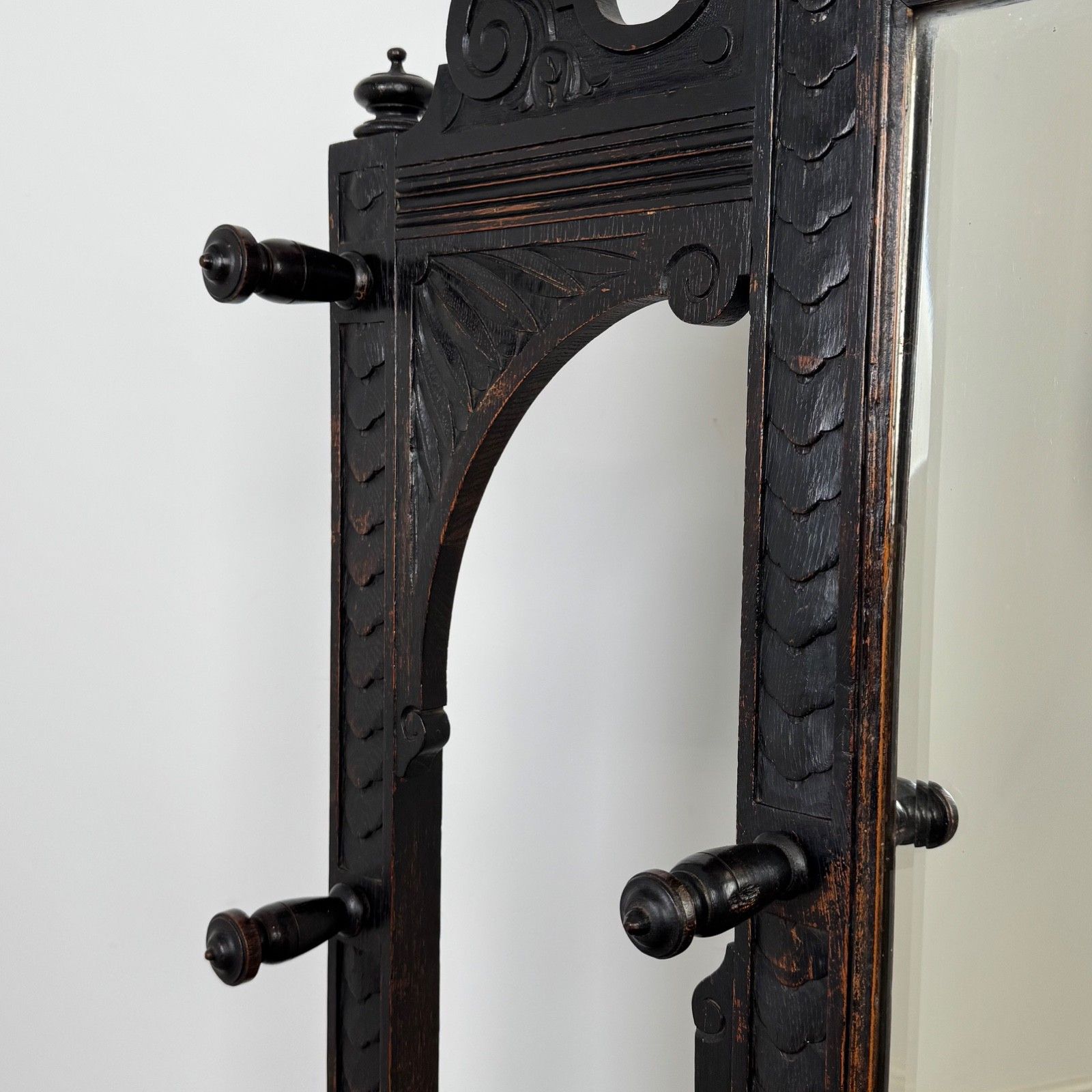 photo vinterior Antique 19th Century Impressive Victorian Hall Stand In Oak ( Af 5704 )