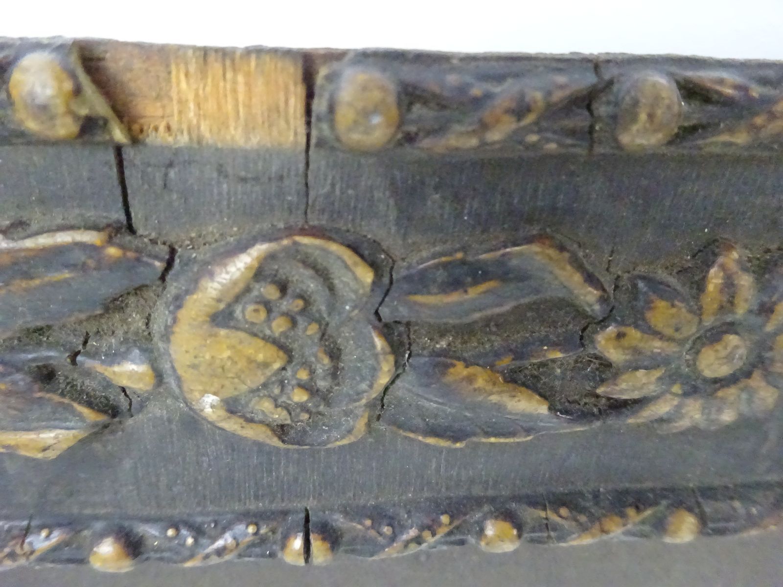 Reclaimed Late 1800s Arts & Crafts Frame, Original Glass, For Restoration photo buy