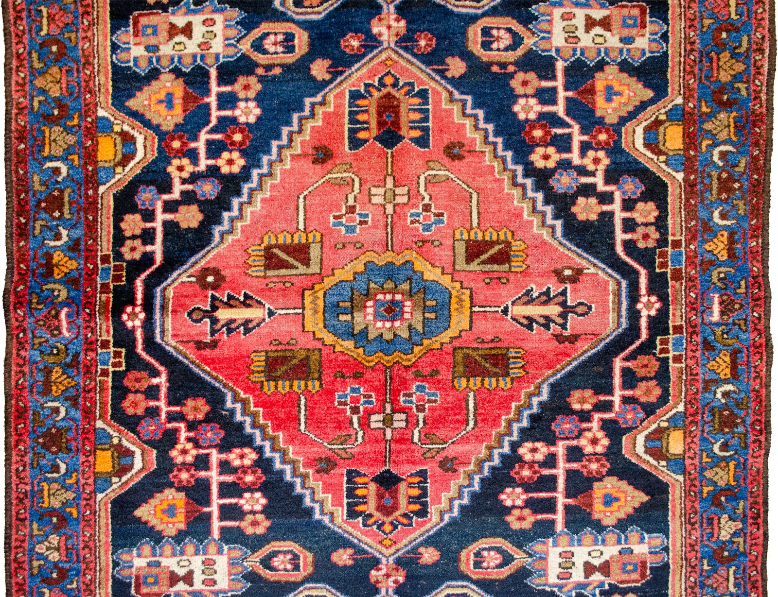 Vintage Saveh Rug 197x128cm, 1940s photo 1450.0
