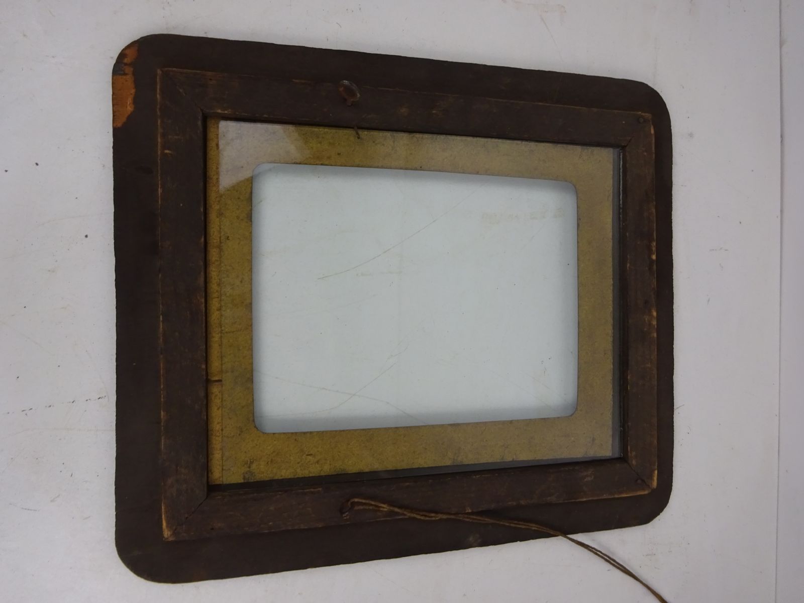 Home Decor Reclaimed Late 1800s Arts & Crafts Frame, Original Glass, For Restoration photo