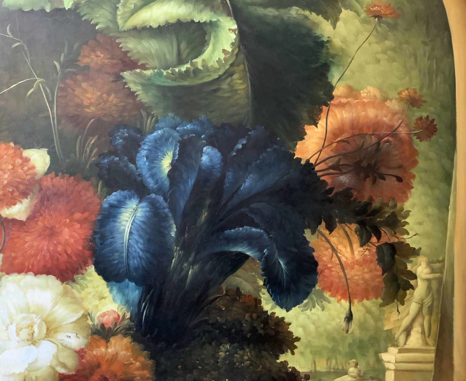 Art Huge Dutch Floral Still Life Oil Painting Old Master 18thc Style Antique 7ft photo