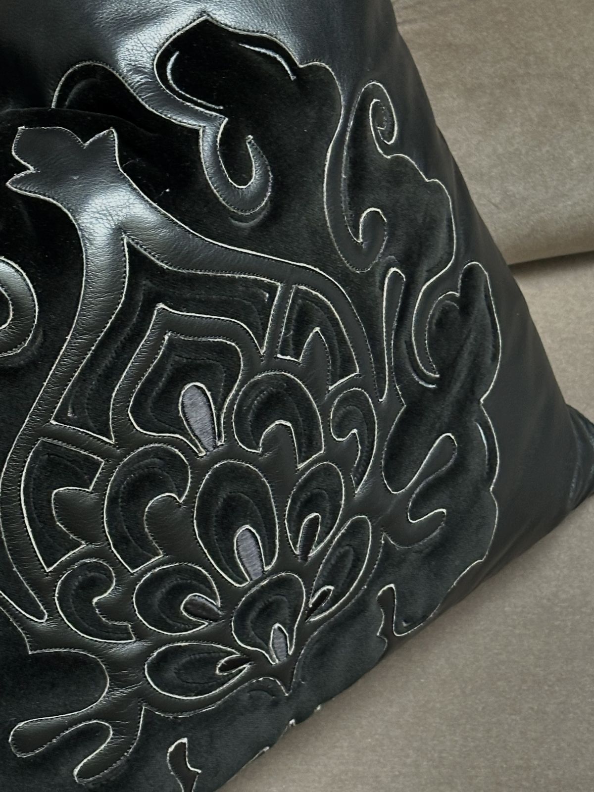 Fendi Leather Cushion, Italy, 2011 photo furniture