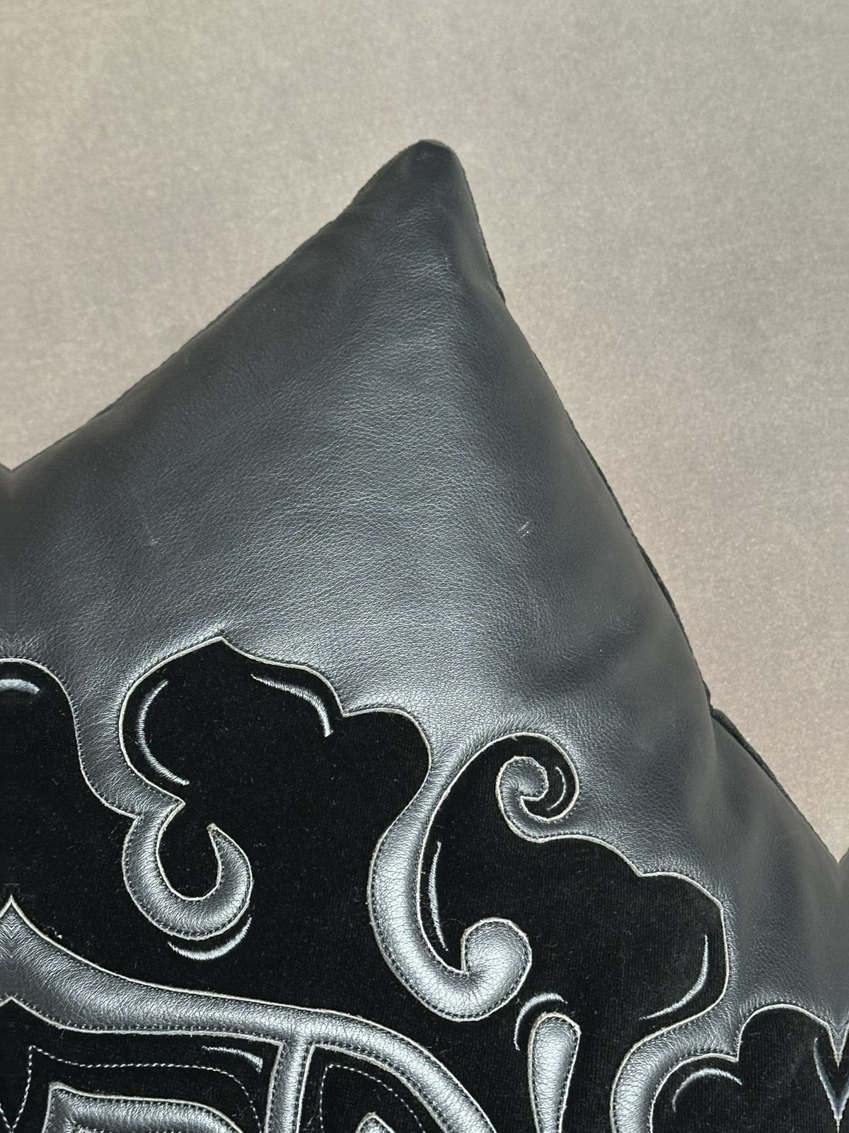 Fendi Leather Cushion, Italy, 2011 photo vinterior