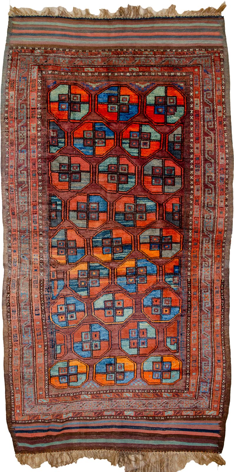 Antique Qoochan Rug 266x140cm, 1920s