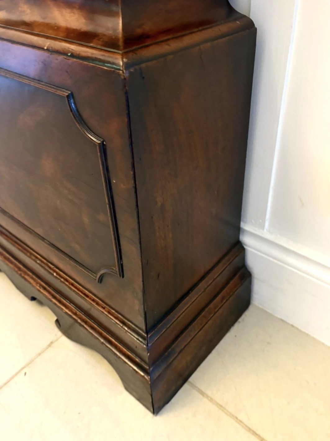 Antique 18th Century Mahogany 8 Day Strike Silent Longcase Clock Henry Weedon London photo Home Decor