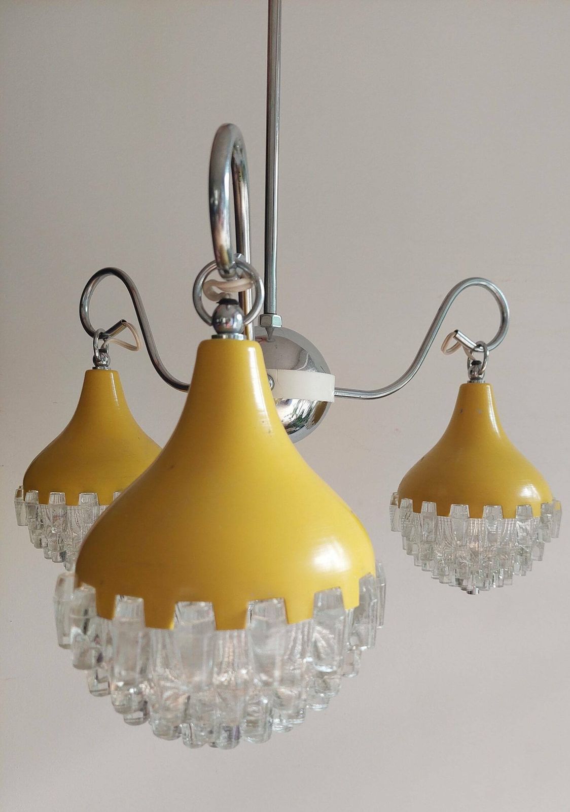 Retro Pendant Lamp /Retro Ceiling Light /Space Age /Mcm Pendant Lamp / Vintage Chandelier / Pineapple Shape / Mcm Interior/ Mcm Home/ 1970s photo furniture