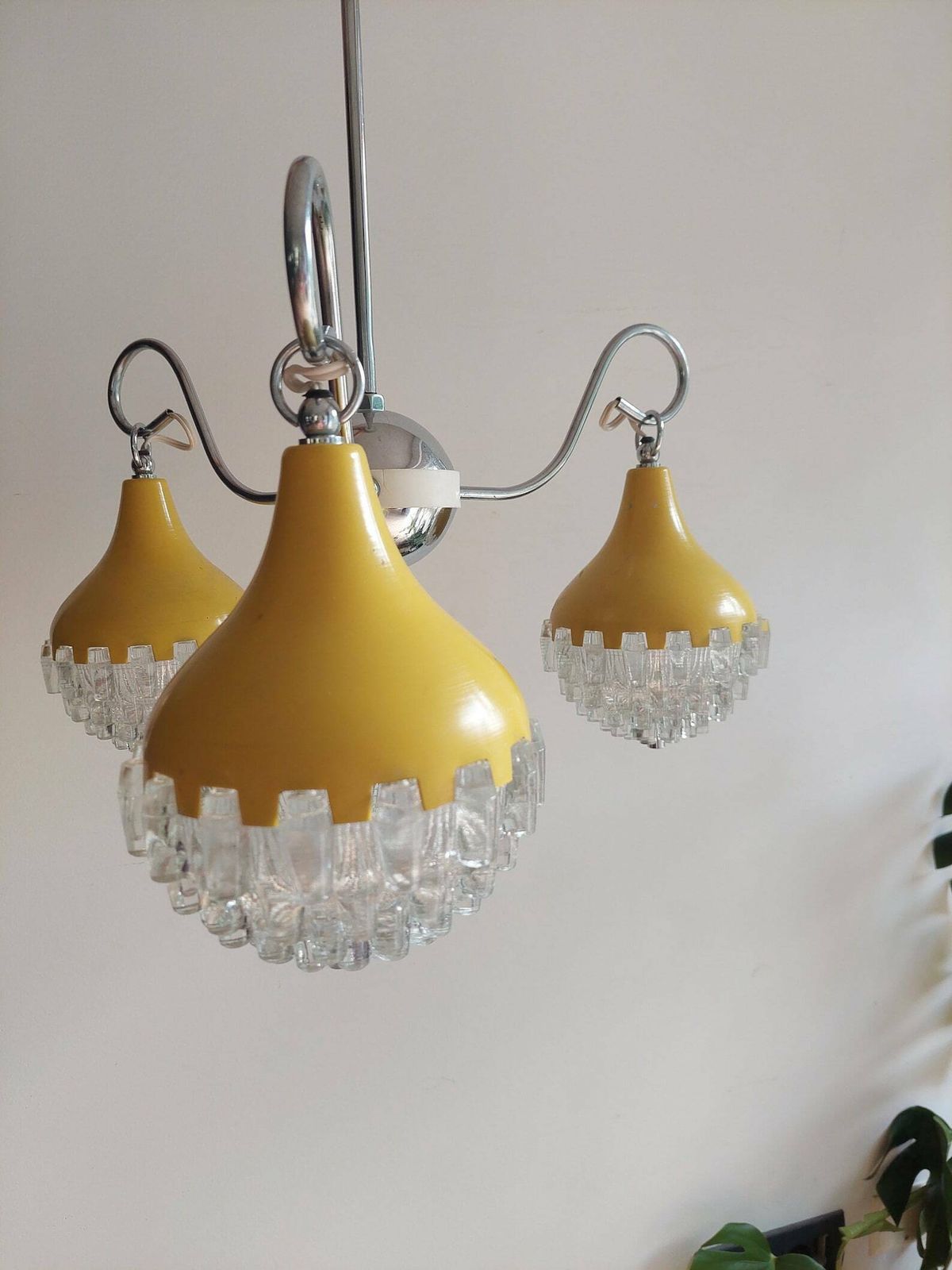 Retro Pendant Lamp /Retro Ceiling Light /Space Age /Mcm Pendant Lamp / Vintage Chandelier / Pineapple Shape / Mcm Interior/ Mcm Home/ 1970s photo 305.0