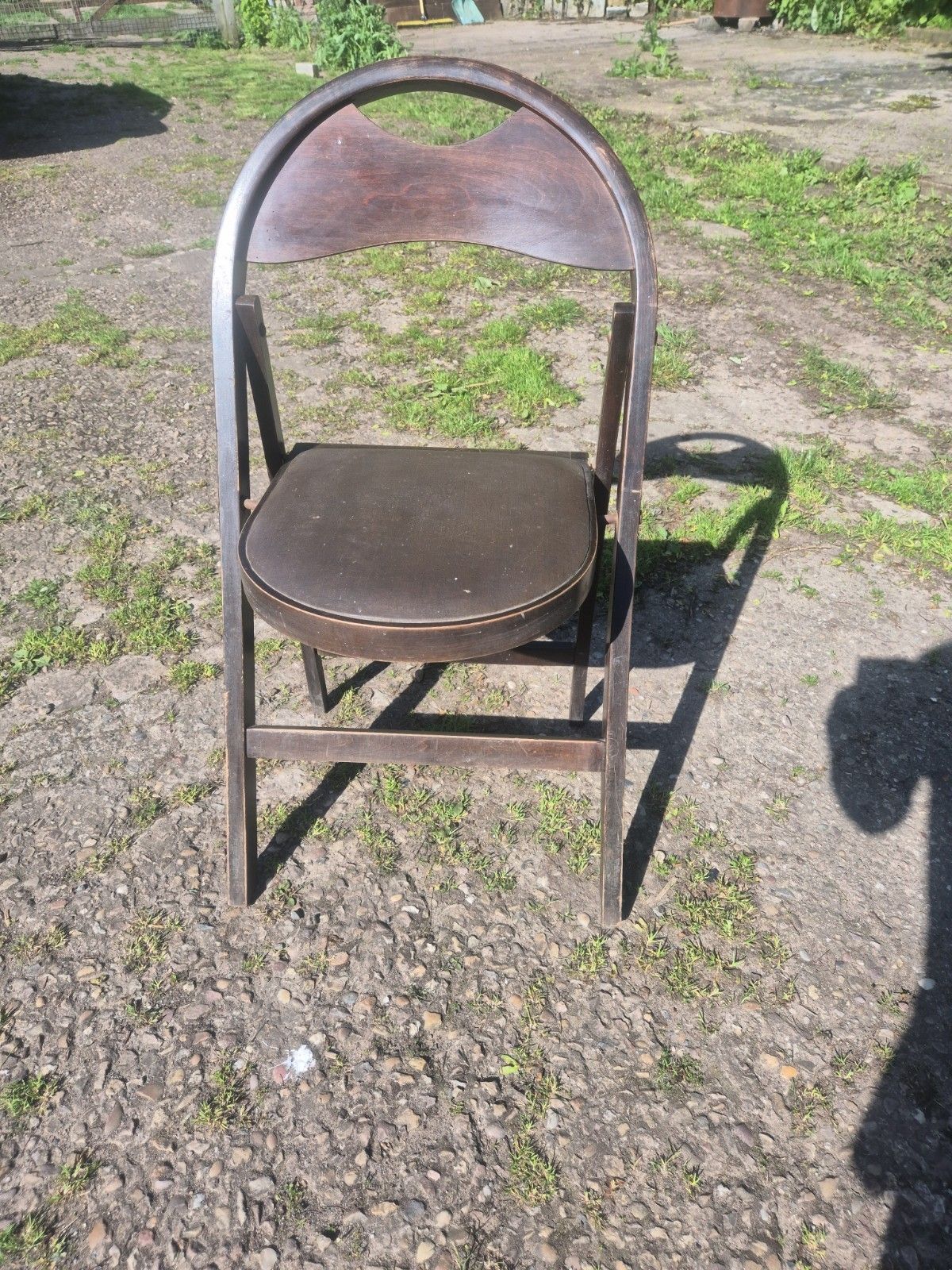 Antique Thonet B751 Bauhaus Style Folding Bentwood Chair