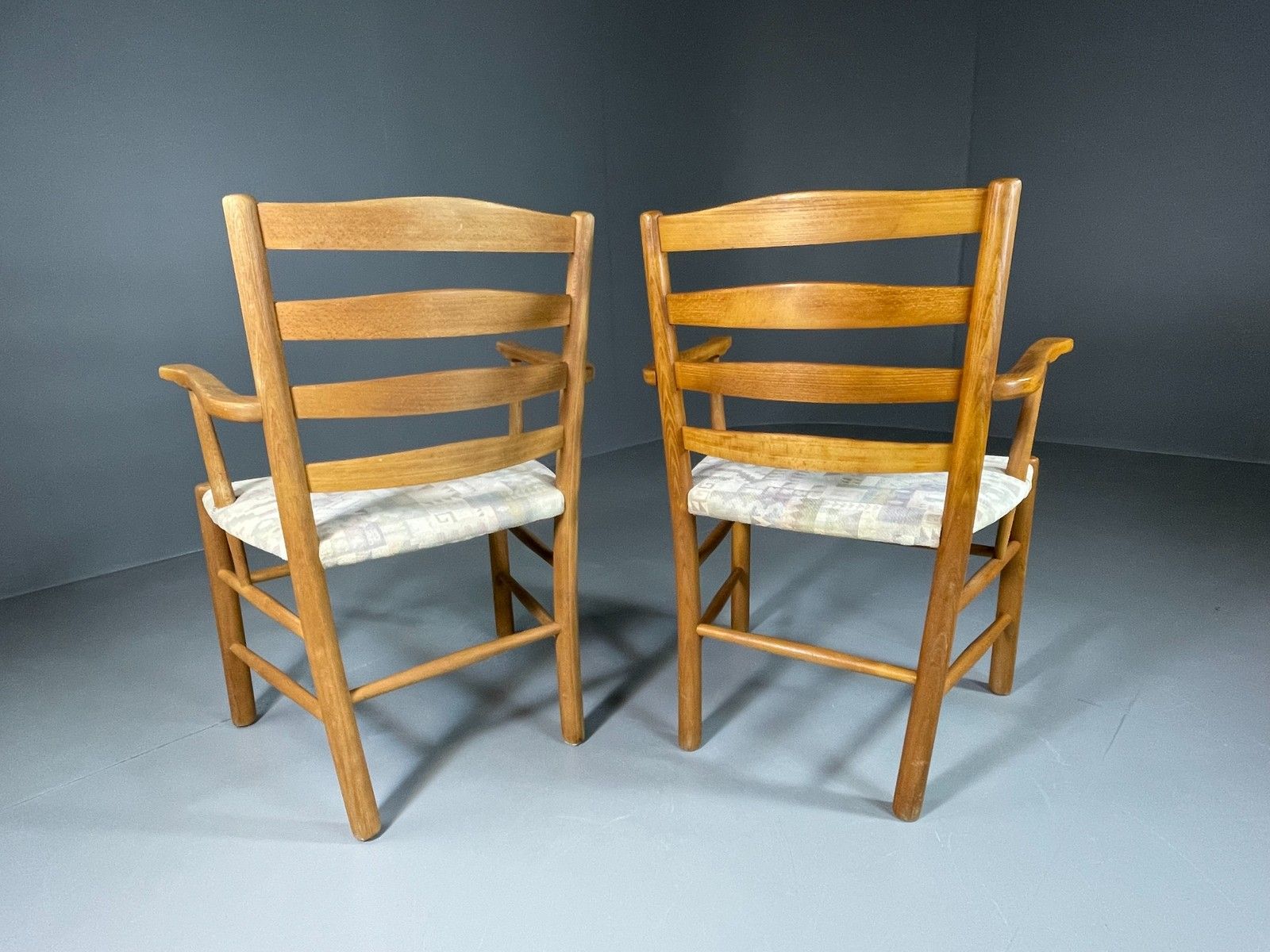 2 Vintage Kaare Klint Church Chairs Fritz Hansen 1930s Retro Mcm  Eb06017 photo buy