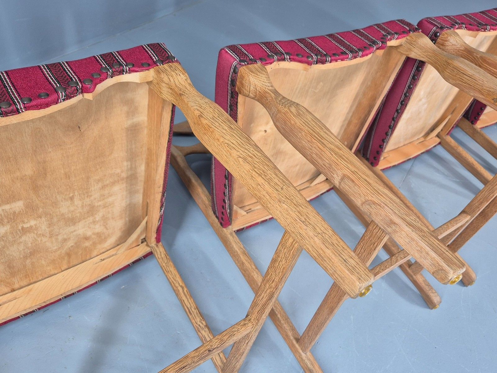 550.0 4 Vintage Henning Kjaenulf Oak Dining Chairs 1970s Danish Retro Eb12110 photo