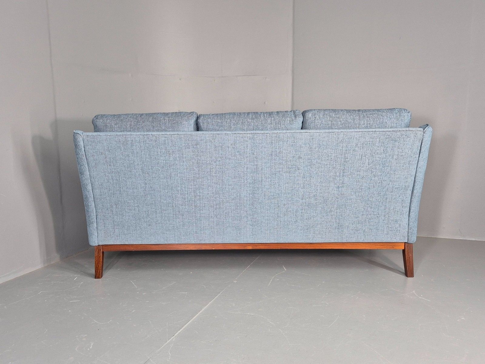 2200.0 Vintage Danish 3 Seater Sofa New Upholstery 1960s Retro Mid Century Eb12171 photo