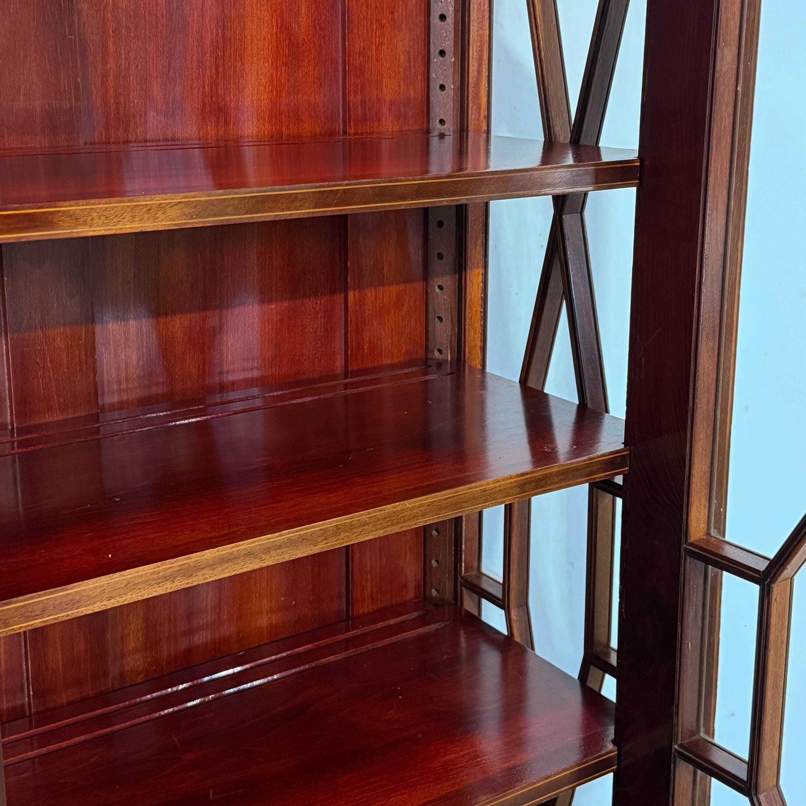 Antique Inlaid Mahogany Display Cabinet | Antiques | Antique Cabinet | Antique Storage | Display Cabinet (M 6880) photo 695.0