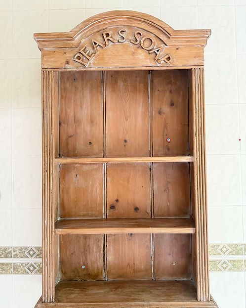 Pair Of Decorative Pears Soap Pine Wall Display Shelves photo Furniture