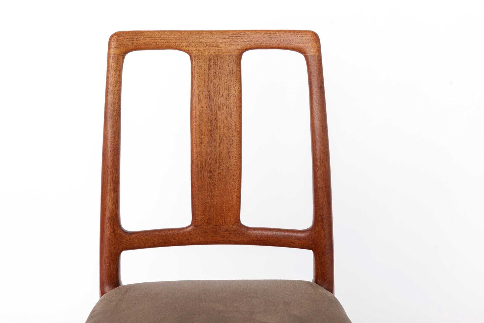 Set van 4 vintage D Scan eetkamerstoelen, Singapore jaren 1960, Danish Modern mid-century stoelen, opnieuw bekleed hardhouten eetkamerstoelen photo furniture