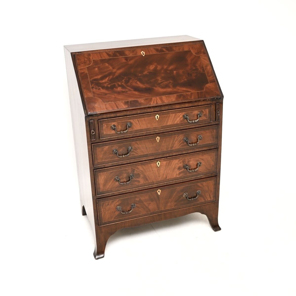 Antique Georgian Period Bureau Desk In Mahogany photo furniture