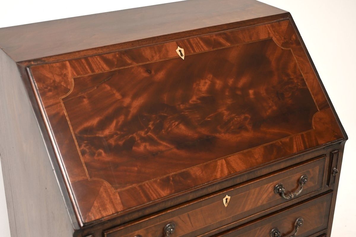 Antique Georgian Period Bureau Desk In Mahogany photo buy