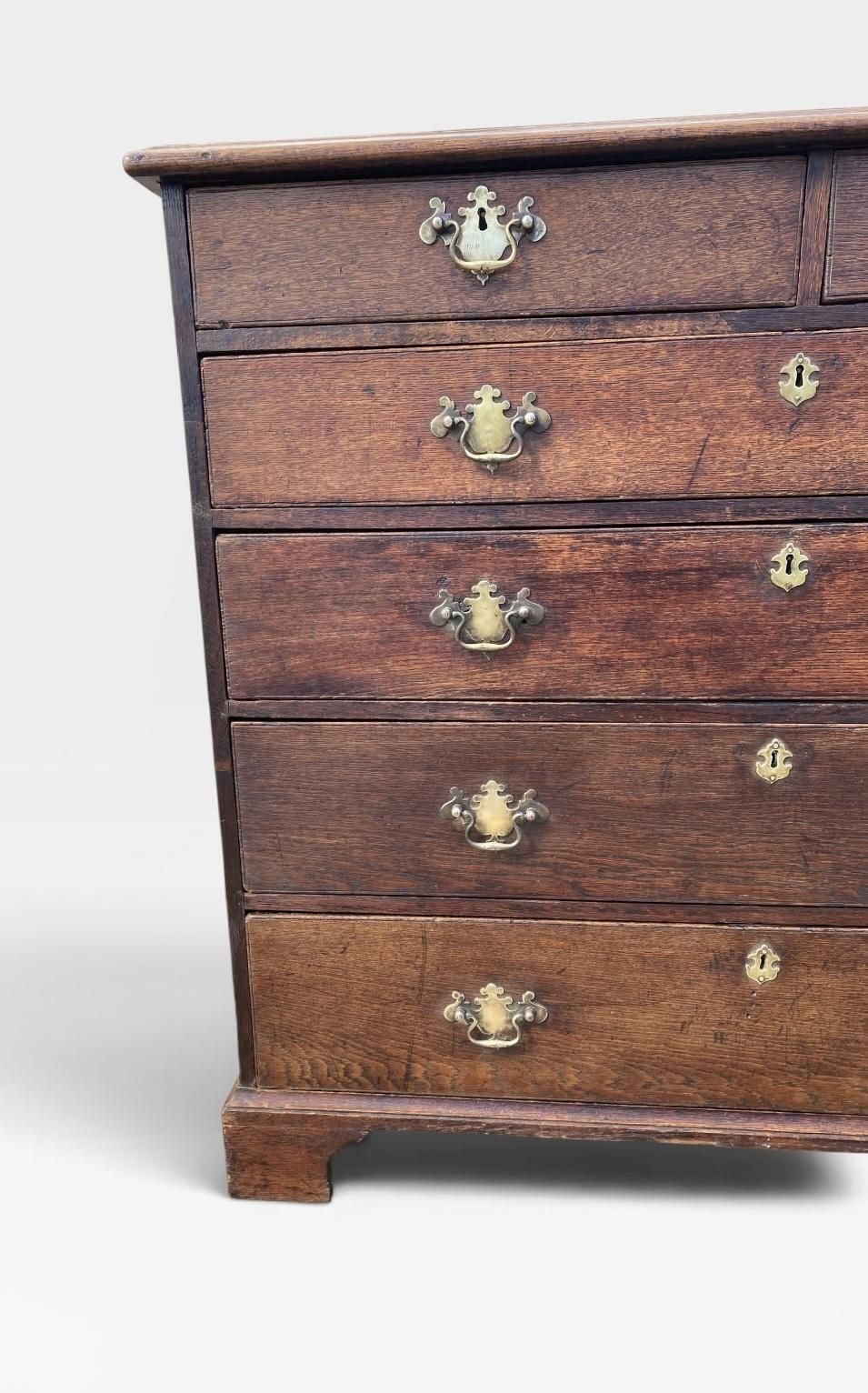 Late 18th Century Georgian Oak Chest Of Drawers photo Furniture