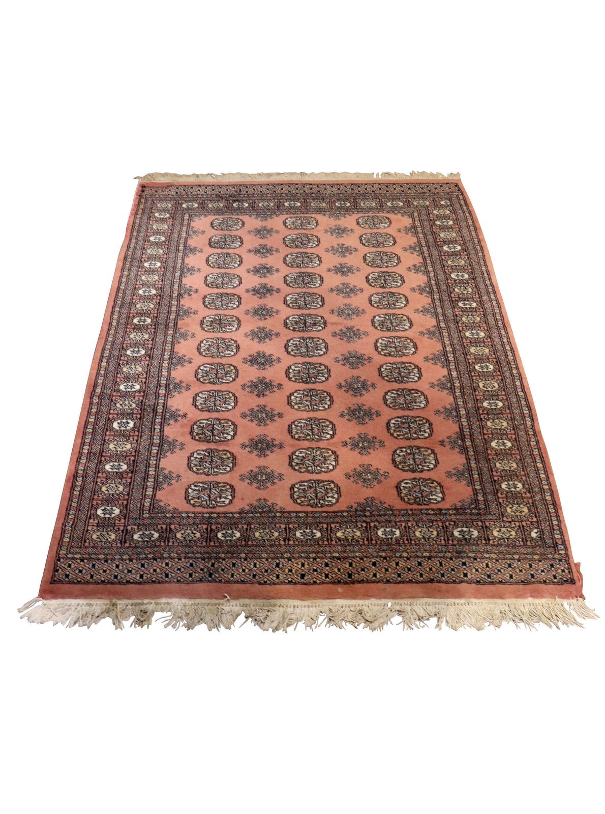 Vintage Bokhara Style Rug With All Over Gul Design