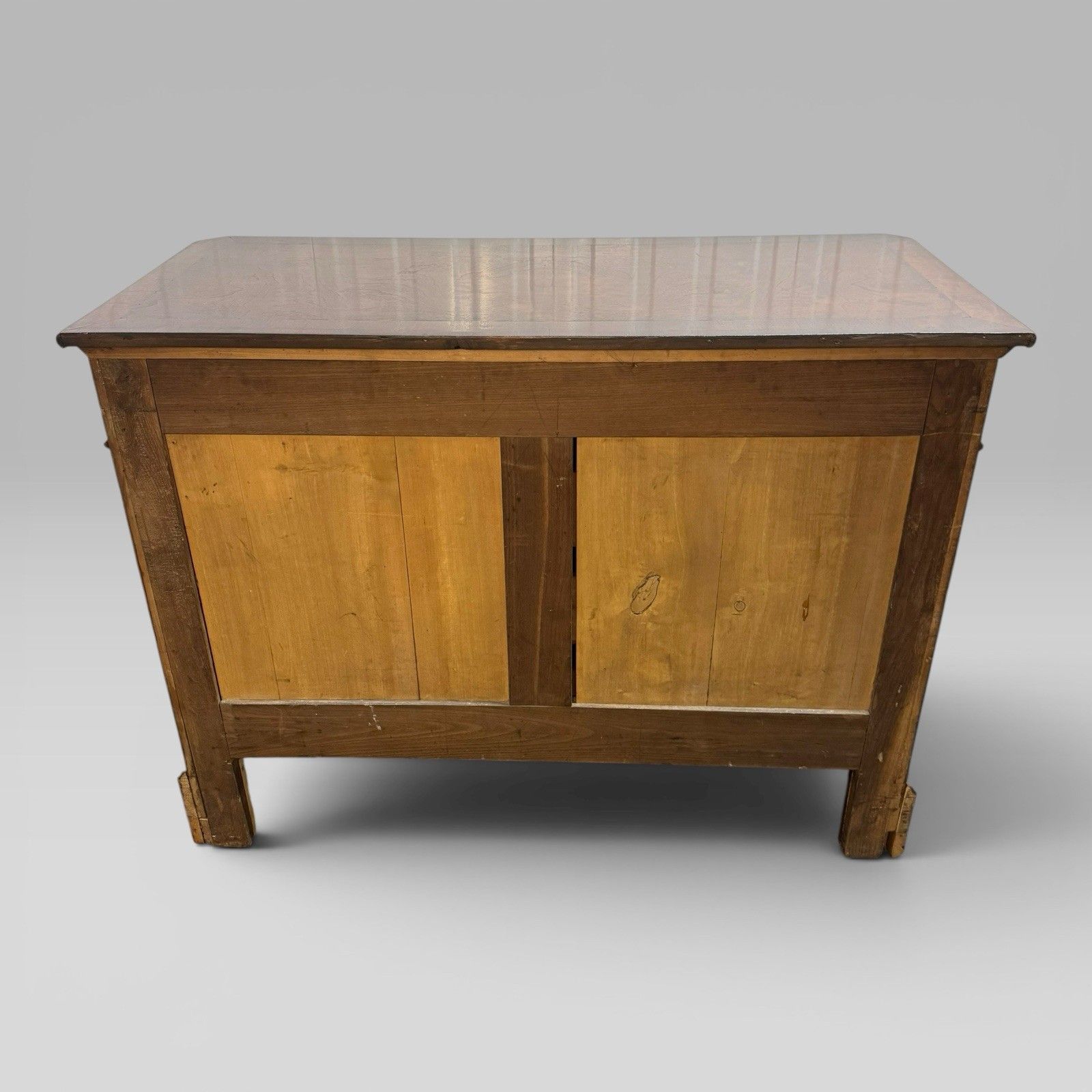 photo for sale Antique French Provincial Walnut Commode With Mahogany Crossbanding