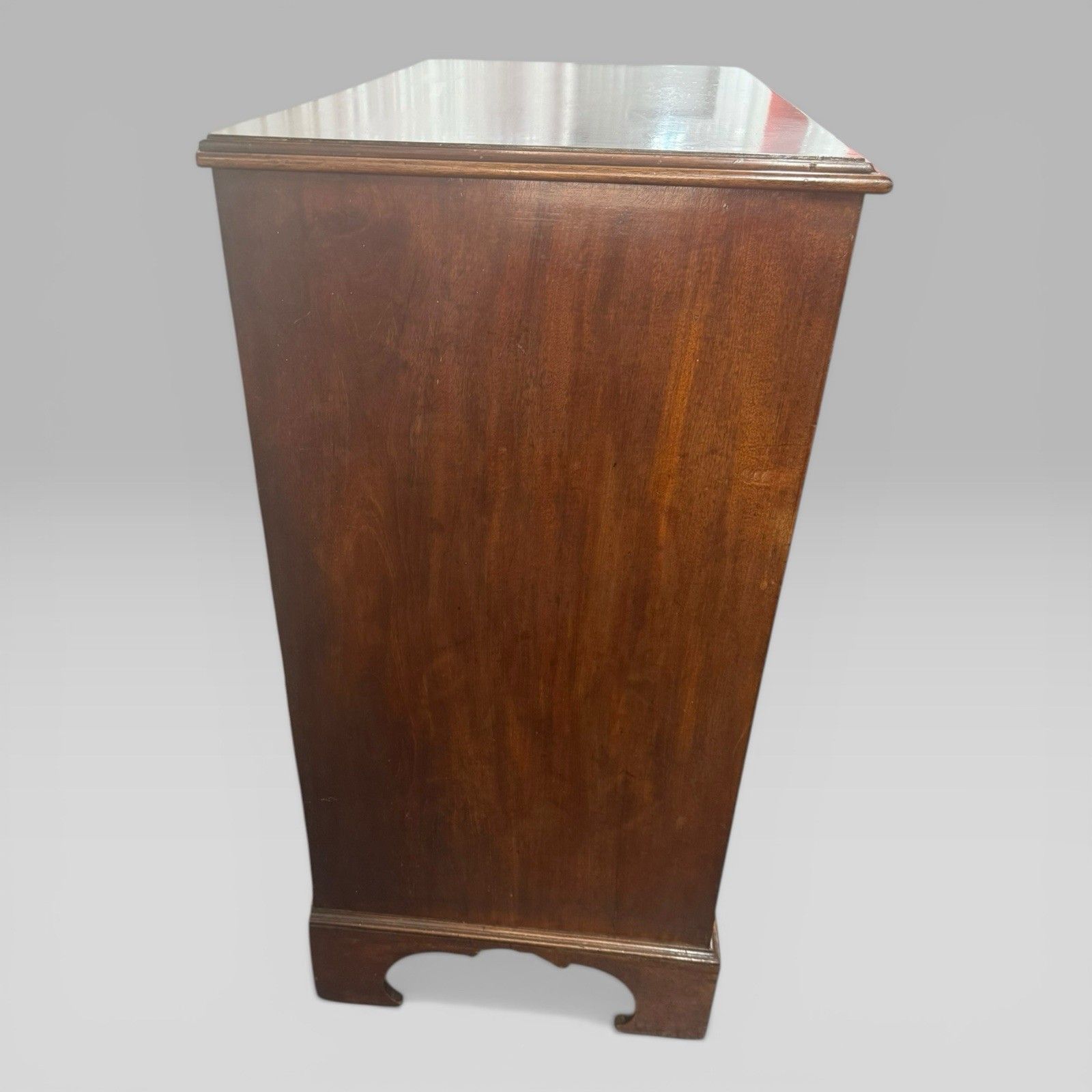 Antique Large Georgian George III Mahogany Chest Of Drawers C1760 Bracket Feet photo vinterior