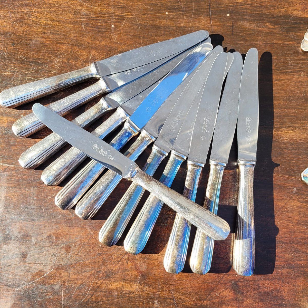 Christofle   Luc Lanel   Boréal Flatware Set, Silver Plated Metal, Art Deco photo Home Decor
