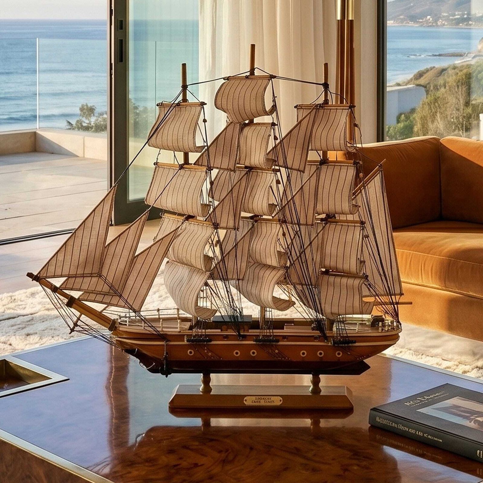 1970s Astonishing Cliper Siglo XIX Model Ship. Handmade. Made In England photo for sale