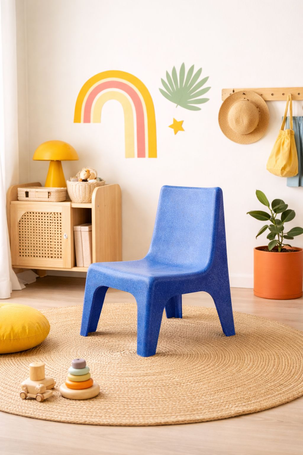 Blue Childrens Chairs Seventies Design photo furniture