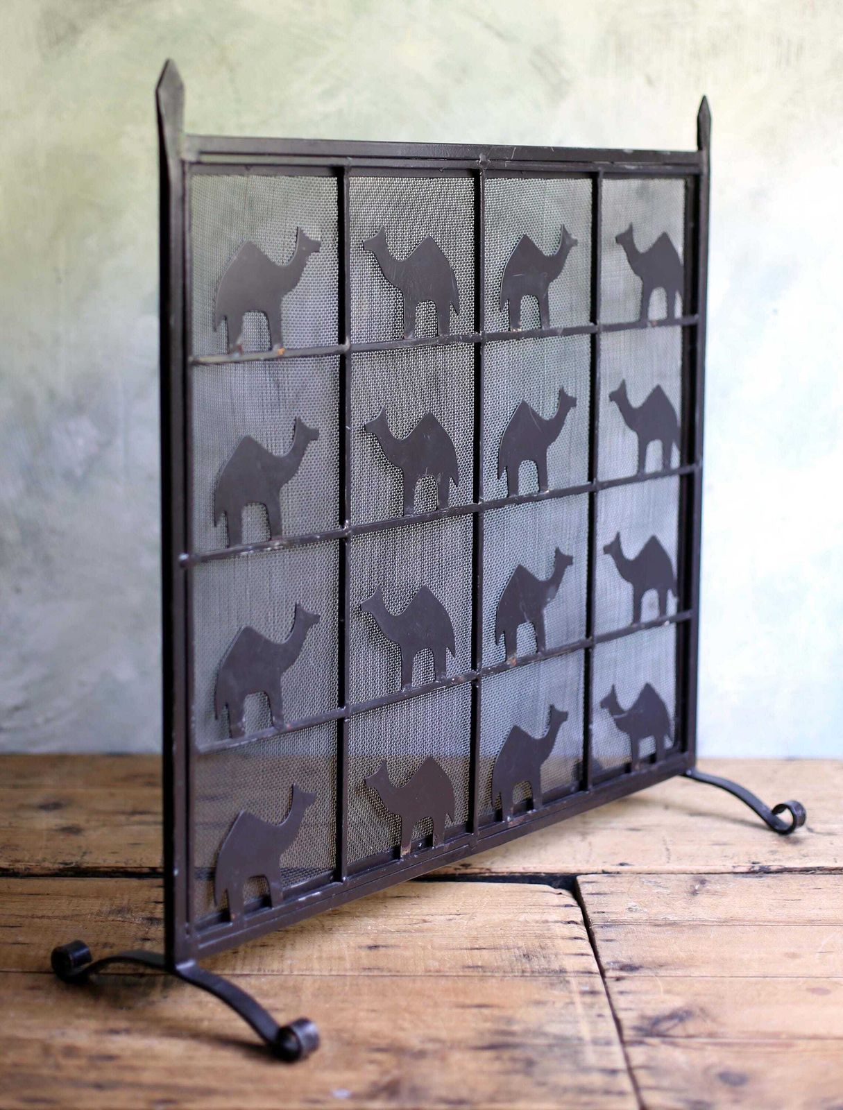 Atelier De Marolles Animal Firescreen Jean Touret Wrought Iron Fire Guard Firewall Brutalism photo buy