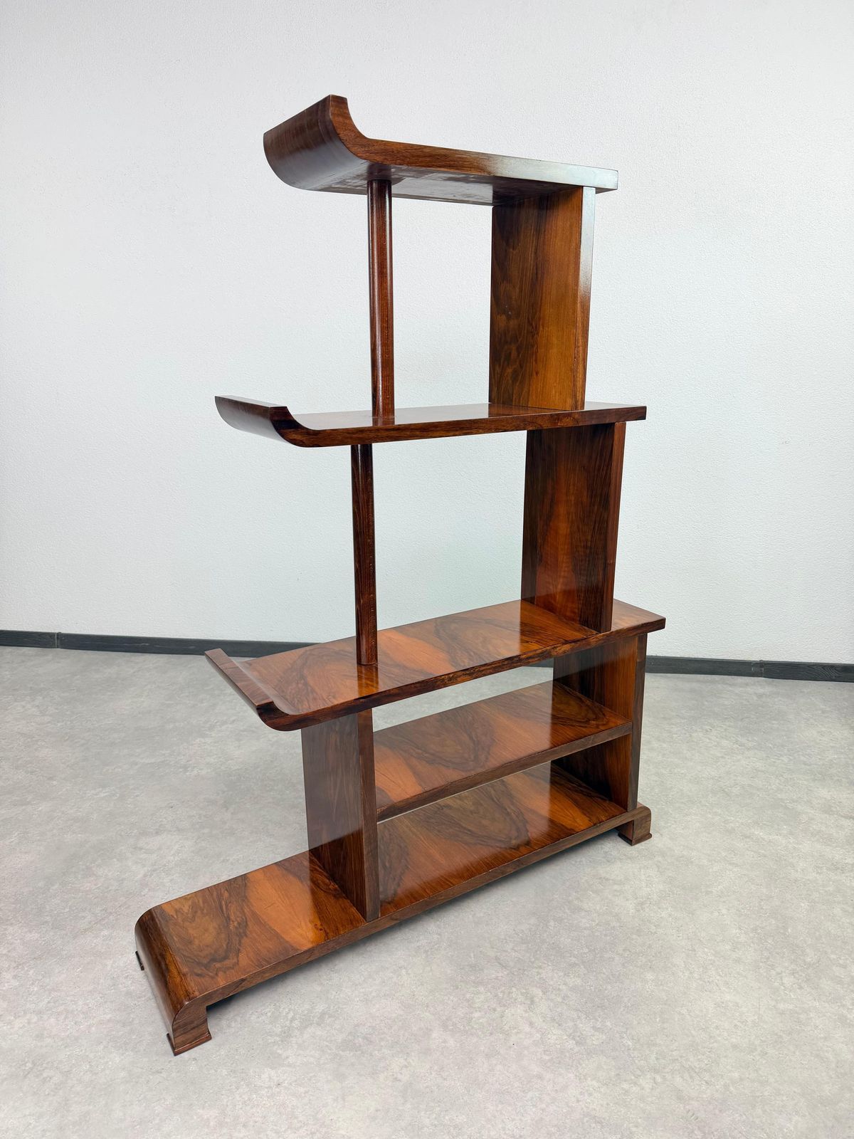 Pair Of Rare Antique Art Deco Stepped Shelves / Room Dividers photo 1765.0