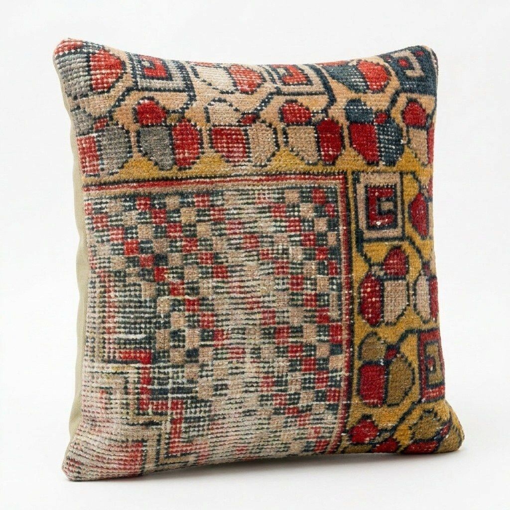 Gestreepte Kussenhoes van Vloerkleed 43 x 43 cm photo furniture