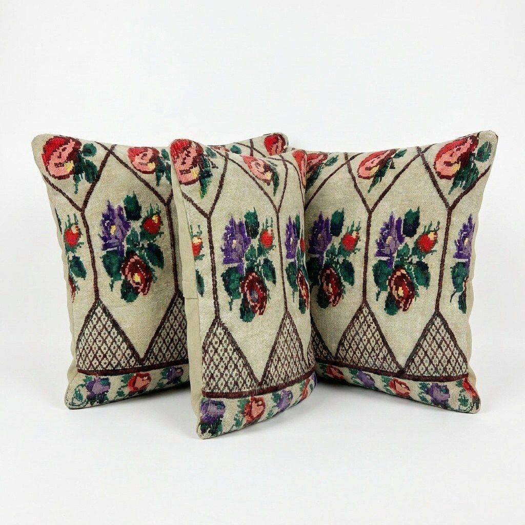 Turkse kilim kussenhoes 50 x 50 cm, set van twee photo furniture