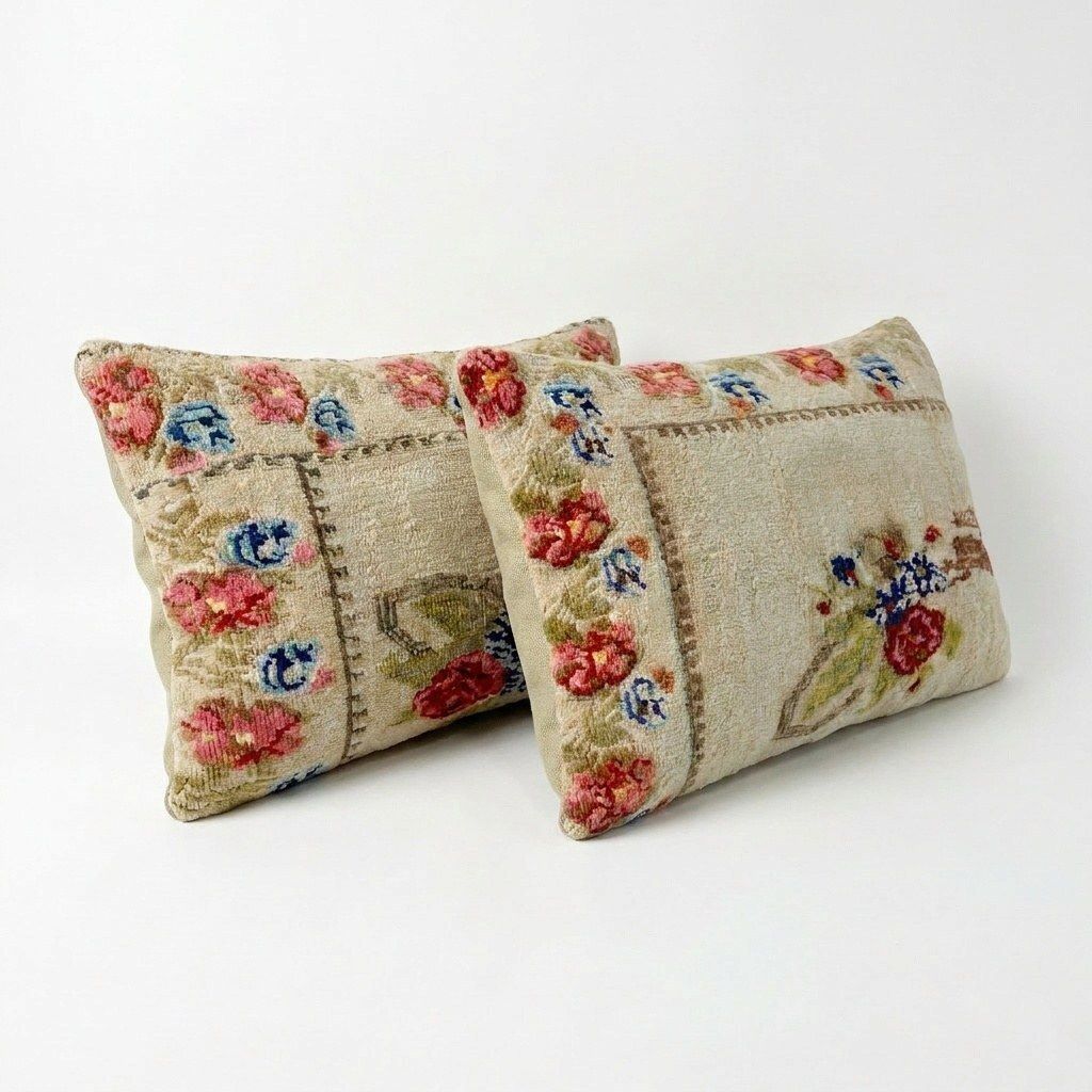 Bohemian Turkish Kilim Lumbar Pillow Cover 40 X 60 Cm   Set Of Two photo furniture