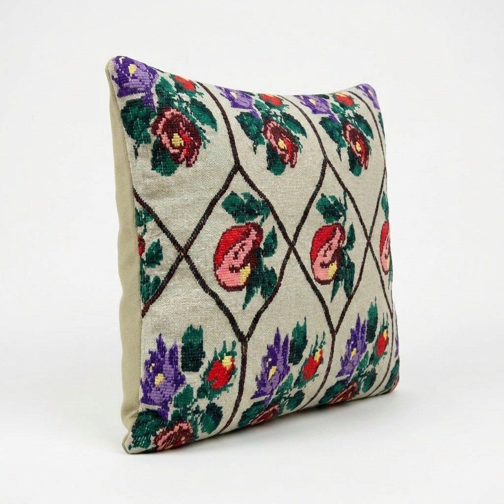 Bohemian Turkish Kilim Pillow Cover 47 X 47 Cm photo furniture