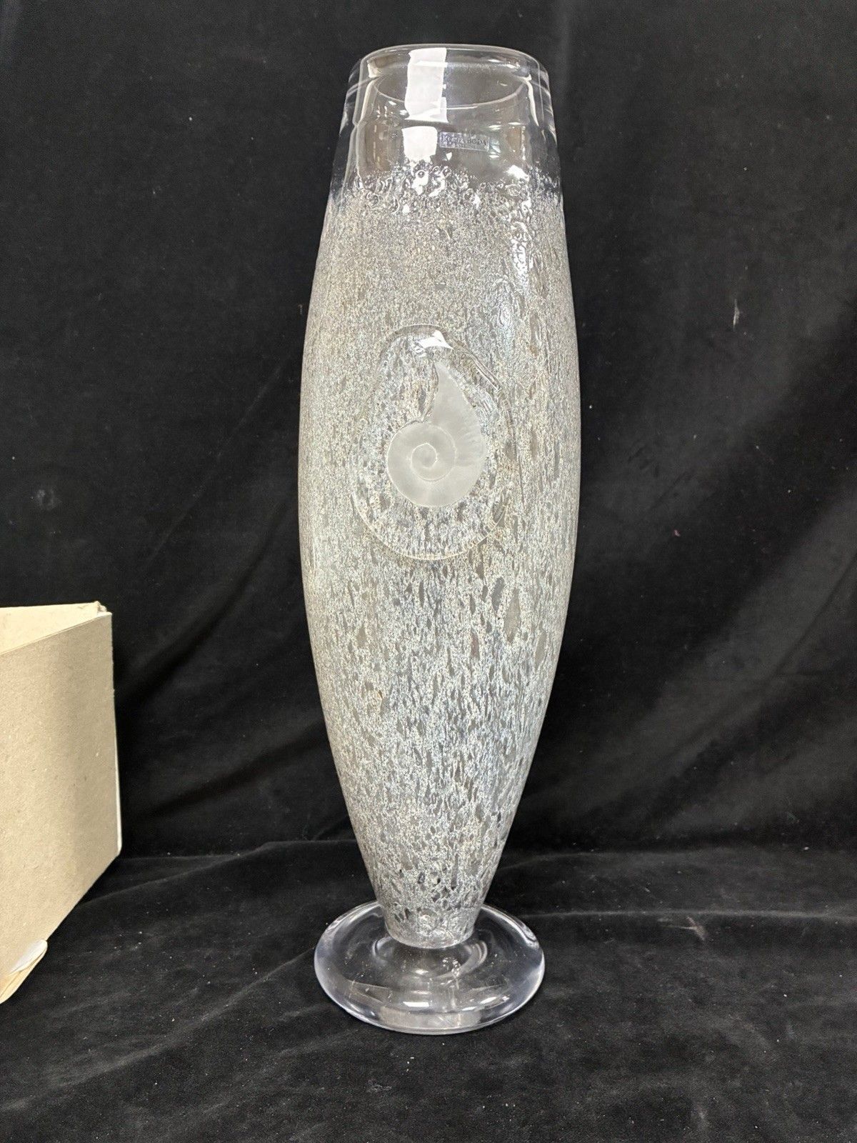 Kjell Engman Kosta Boda Large Fossil Vase Boxed Signed photo Home Decor