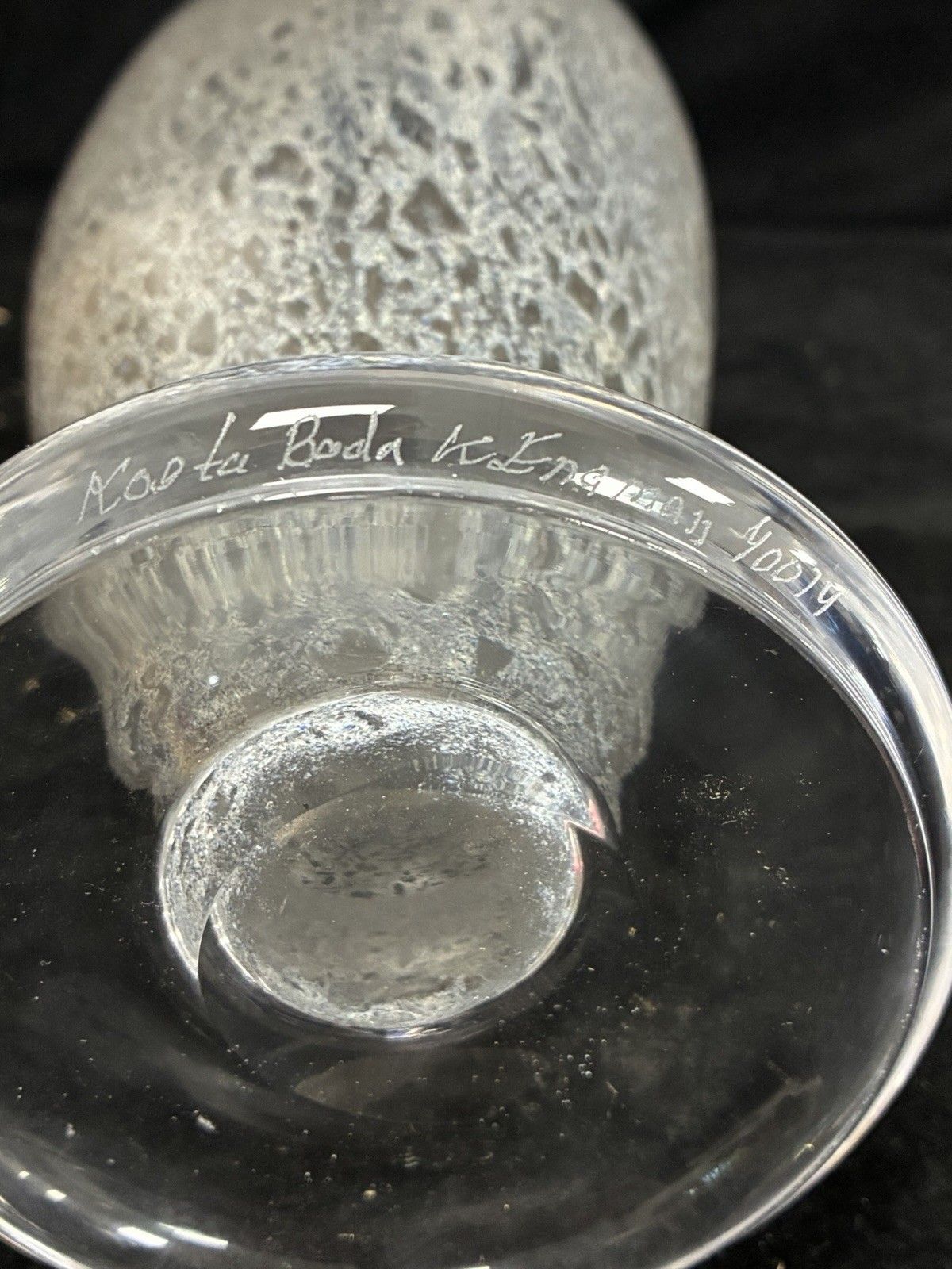 photo buy Kjell Engman Kosta Boda Large Fossil Vase Boxed Signed