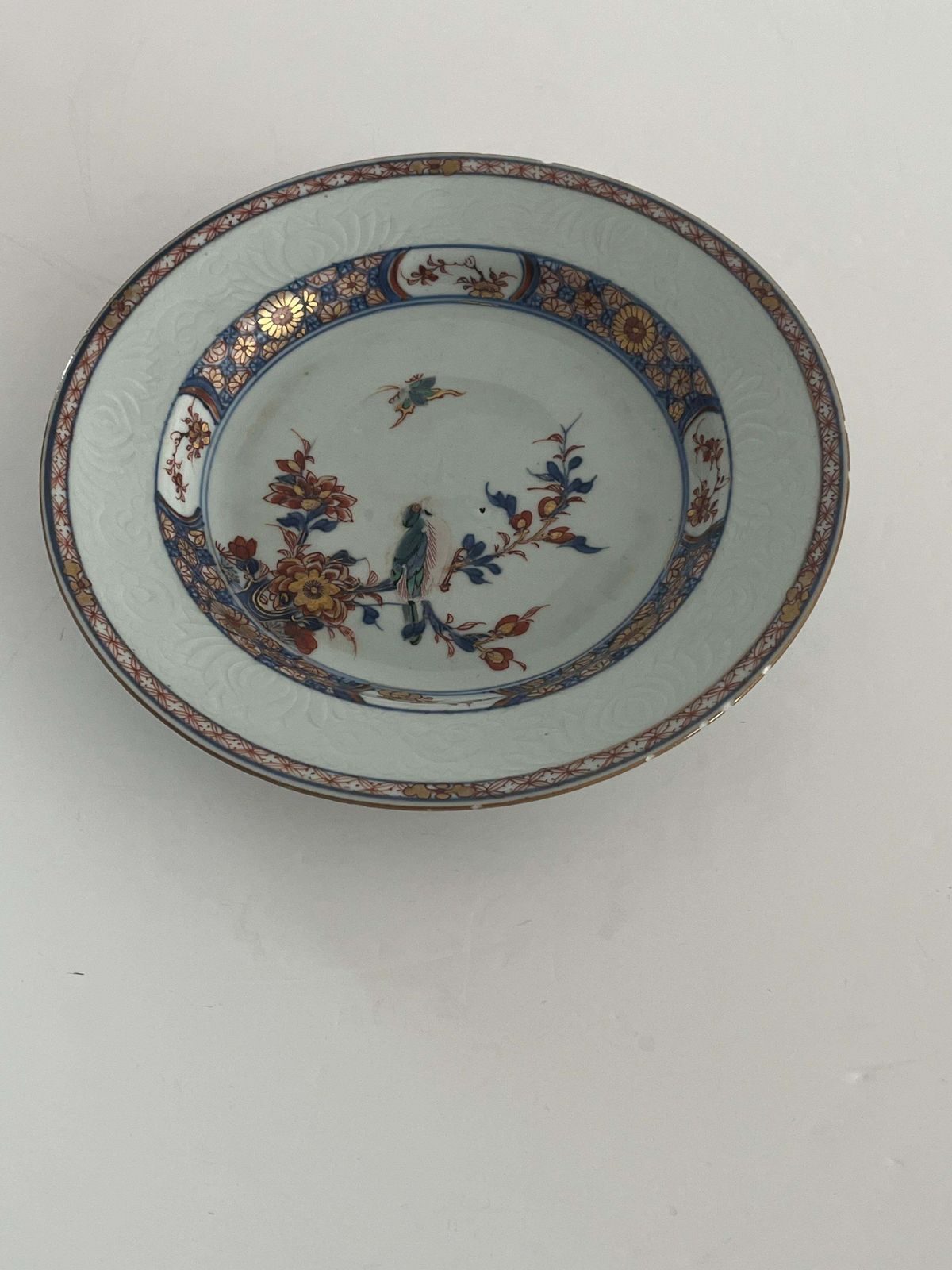 Chinese Kangxi Famille Verte Plate With Magpie & Butterfly, Circa 1695 photo Home Decor