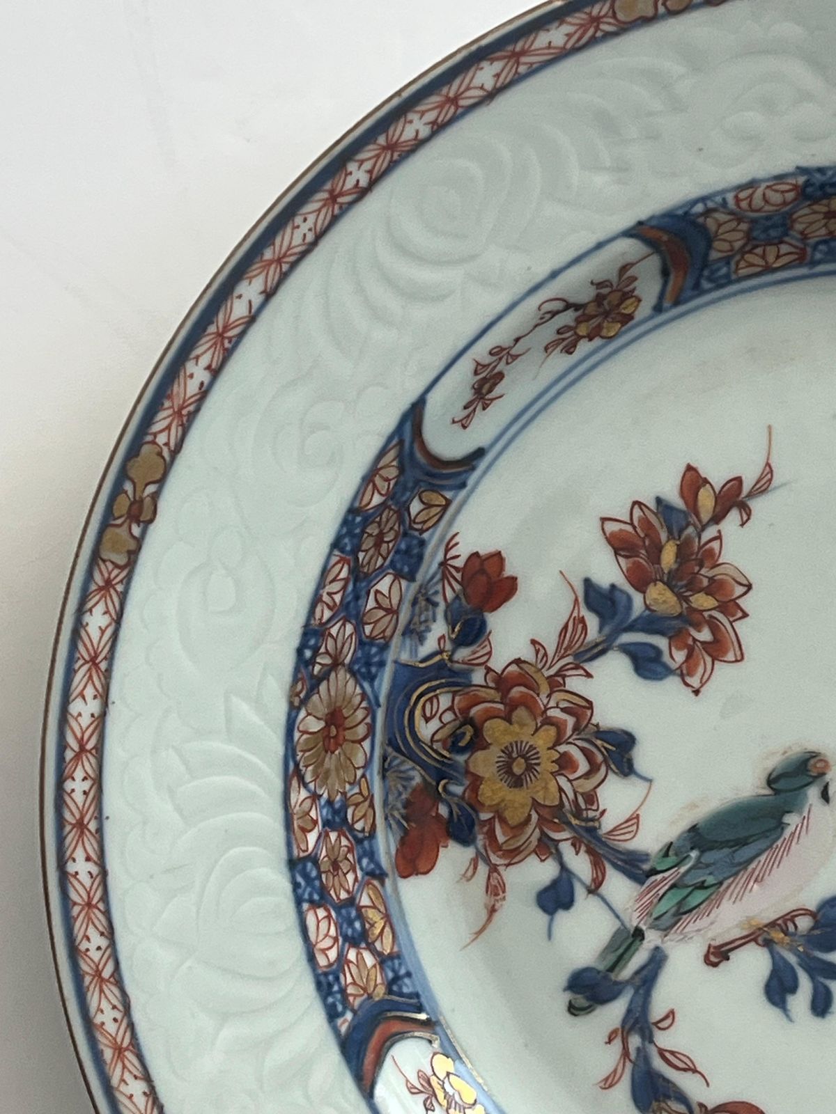 photo for sale Chinese Kangxi Famille Verte Plate With Magpie & Butterfly, Circa 1695