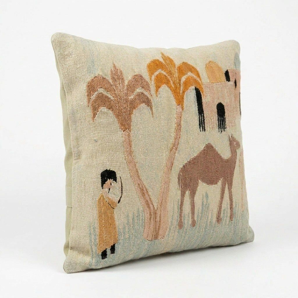 Bohemian Kilim Pillow Cover 60 X 60 Cm photo furniture