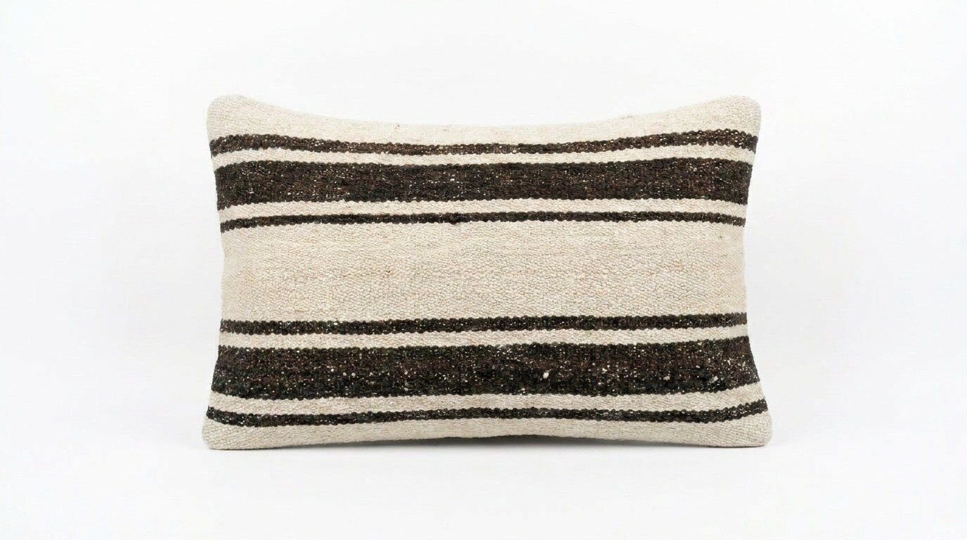 Housse de coussin lombaire kilim anatolien 35 x 50 cm