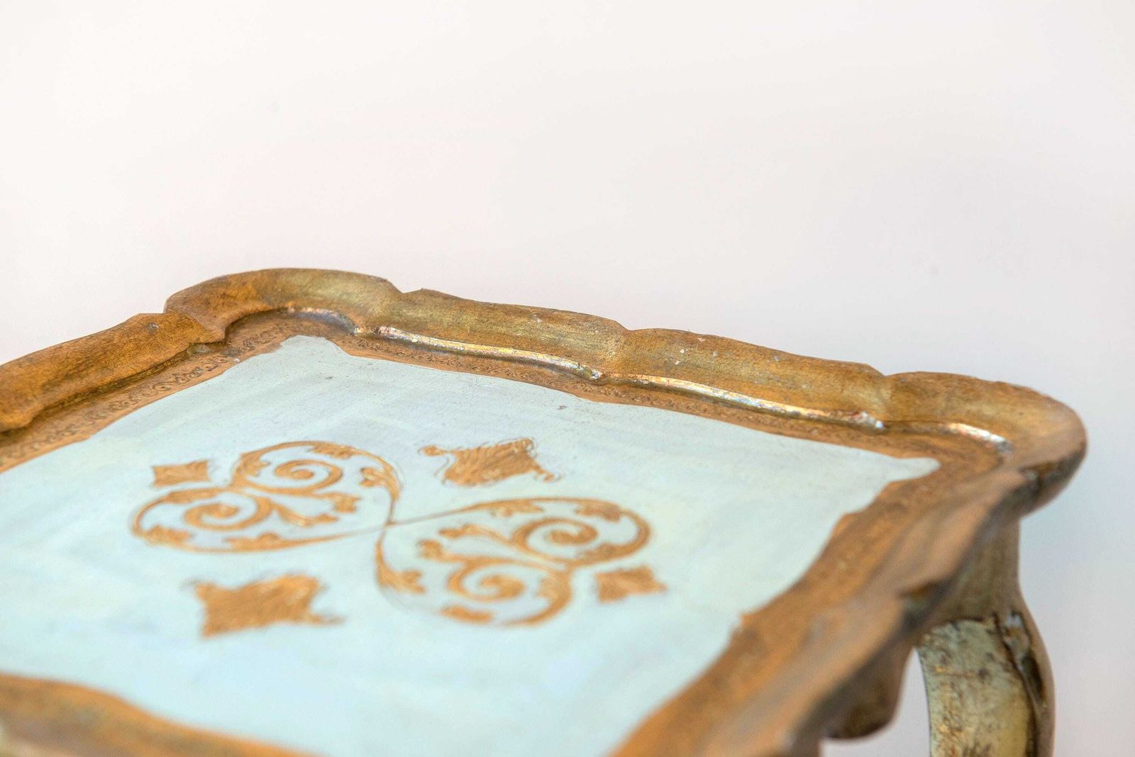 Vintage Florentine Giltwood Side Table   Italian Accent Table   Plant Stand, 1960s photo vintage