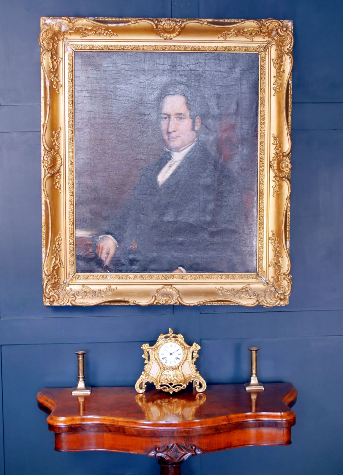 Georgian Regency Oil Portrait Painting photo Art